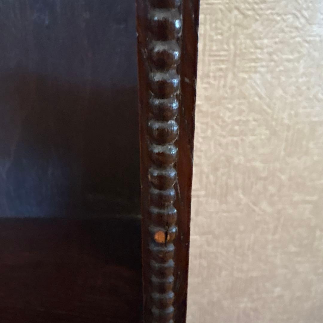 イギリスアンティーク　オーク　飾り棚