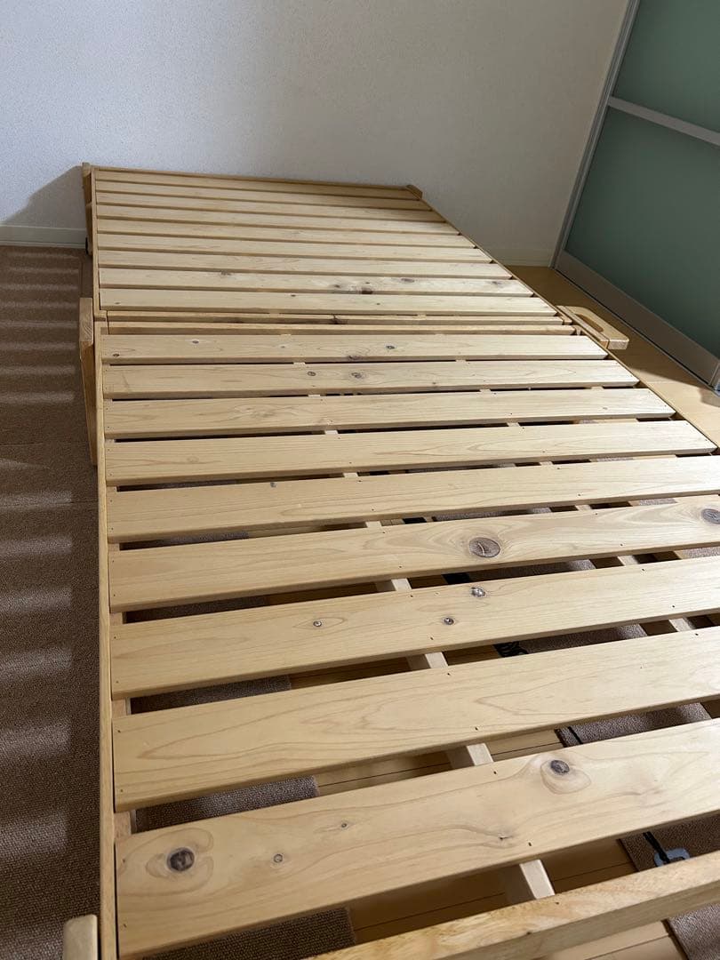 木製シングル折りたたみベッド