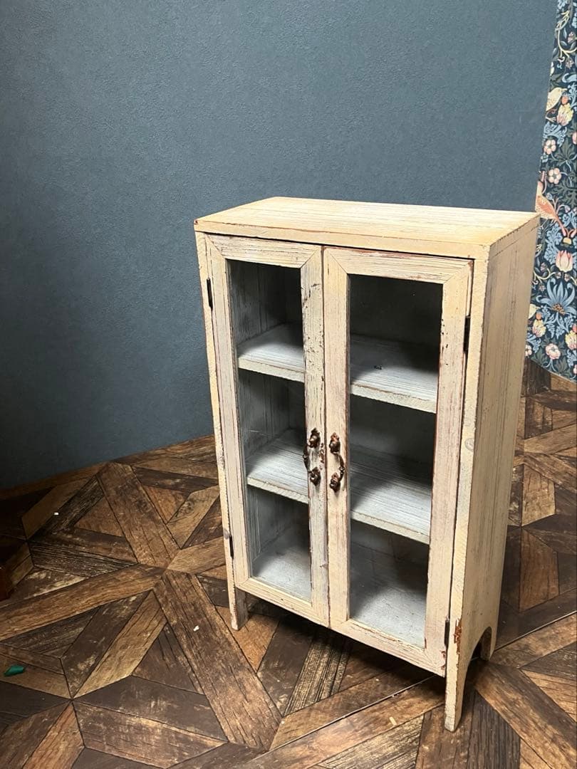 sarah＊キャビネット 飾り棚 インテリア 白家具 ショーケース