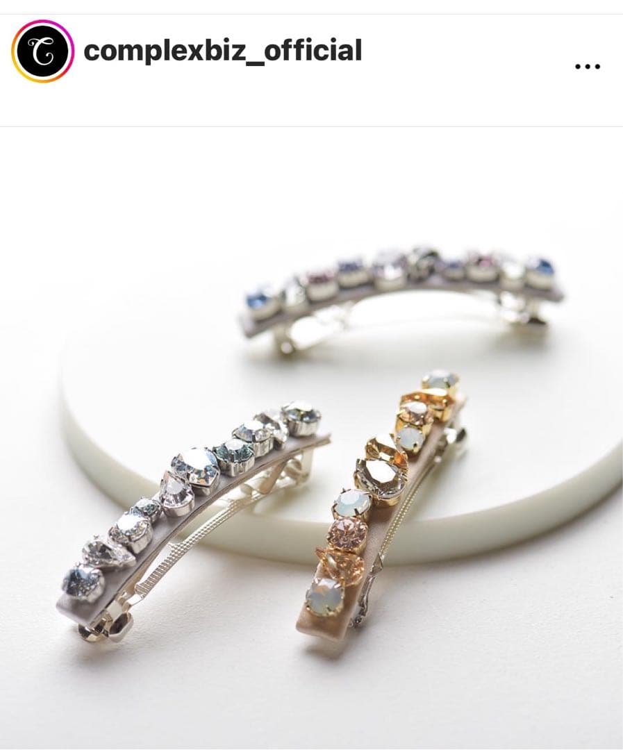 778【新品未使用】結婚式＊入学式＊和装／春色カラー大粒スワロフスキーバレッタ