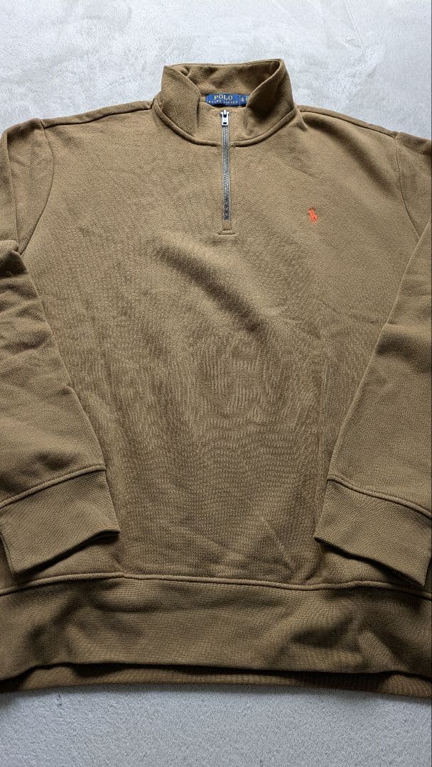 ラルフローレン ハーフジップトレーナー ブラウン XL【新品・未使用・保管】