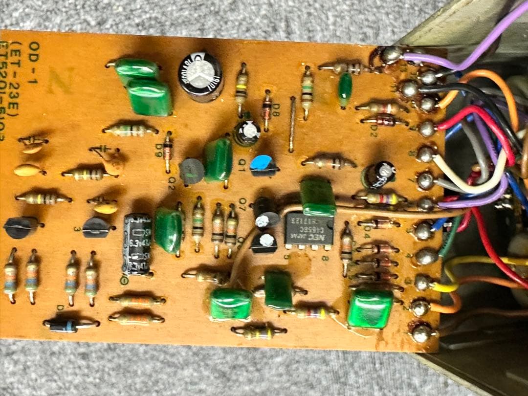 BOSS OverDrive OD-1 デュアルオペアンプ NEC C4558C