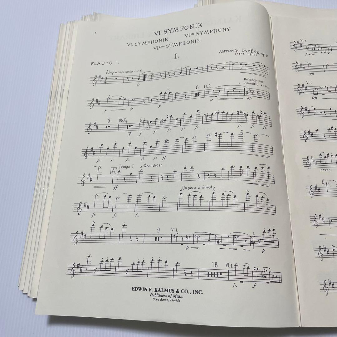 【オーケストラパート譜】ドヴォルザーク:交響曲第6番Bartos校訂版