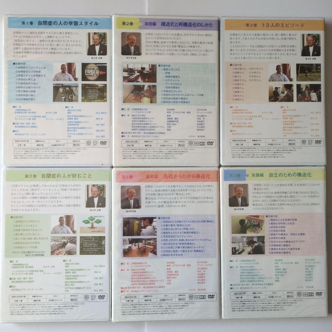 自閉症の人が見ている世界 自閉症の人が求める支援　新品未開封 6DVD