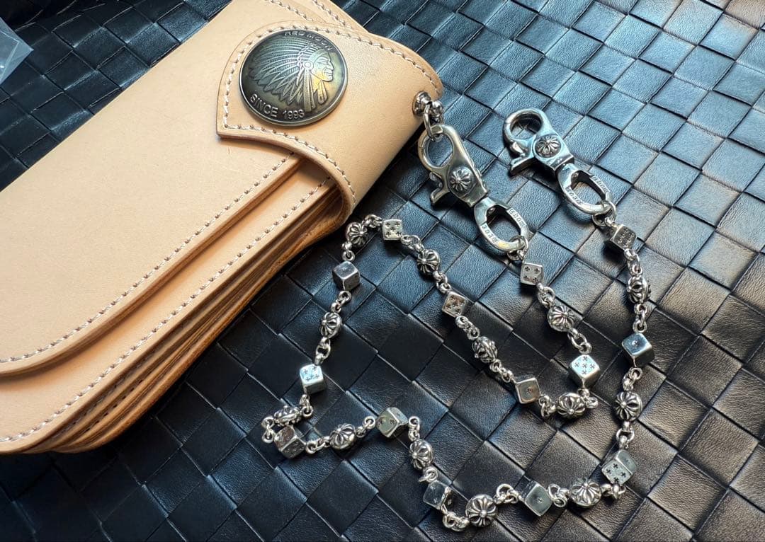 【Dice × Flower ウォレットチェーン】 重厚で存在感QBSZSZ17