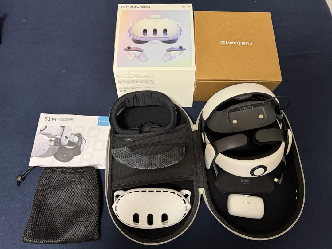 Quest3 128GB+ バッテリー付きヘッドストラップ(おまけ付き)