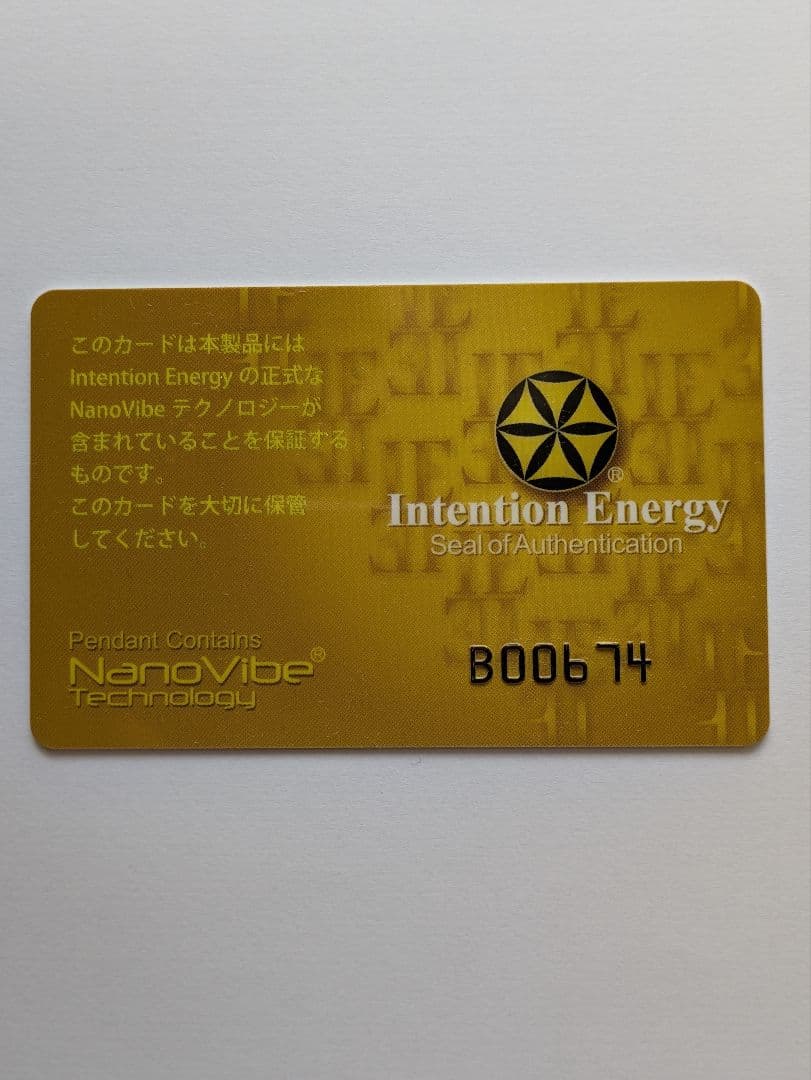 ナノバイブ ペンダント Intention Energy Group