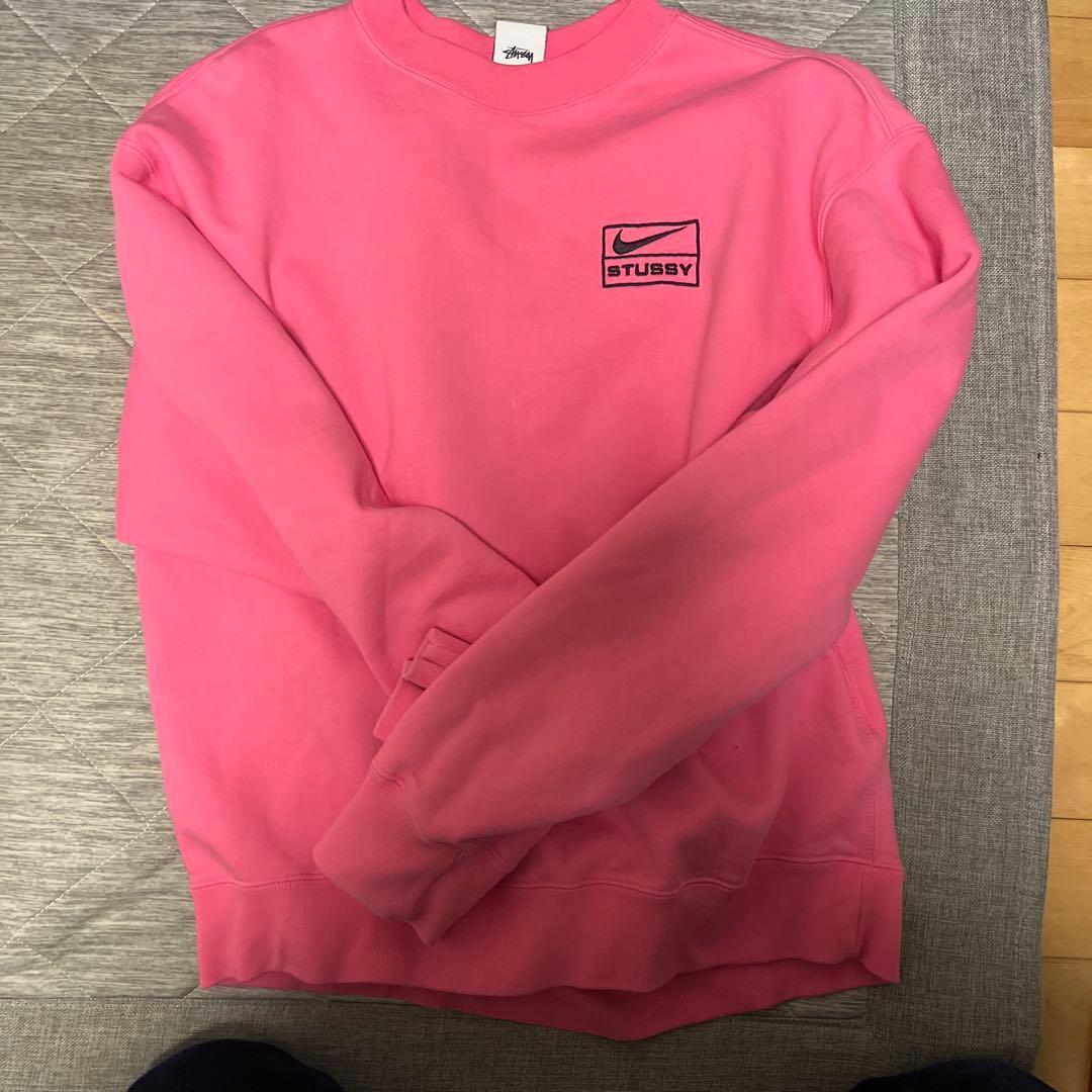 Stussy × Nike スウェット　ピンク