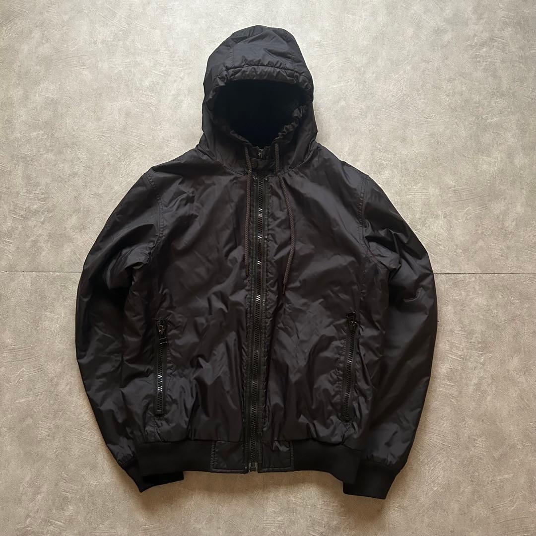 ジャケット・アウター archive grunge diesel nylon jacket black