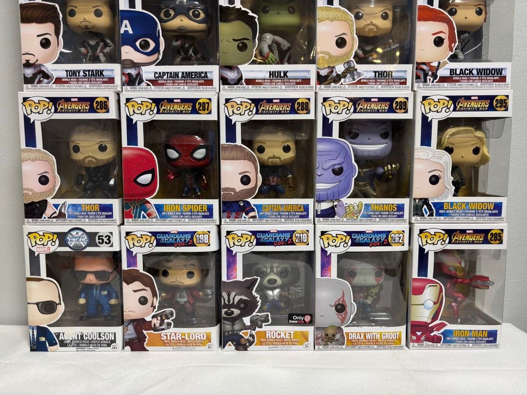【未開封】marvel アベンジャーズfunko pop! フィギュア セット