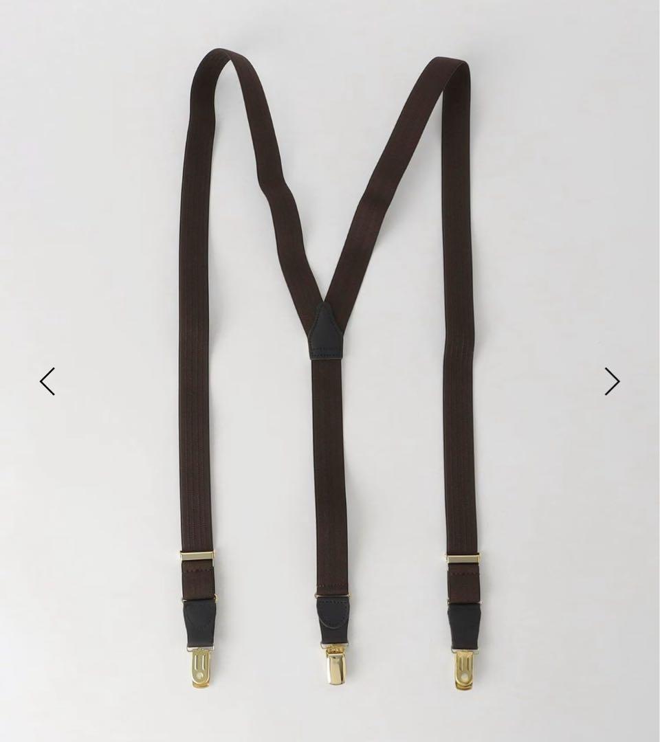  THURSTON 25mm サスペンダー ブラウン
