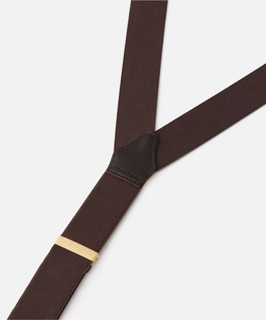  THURSTON 25mm サスペンダー ブラウン