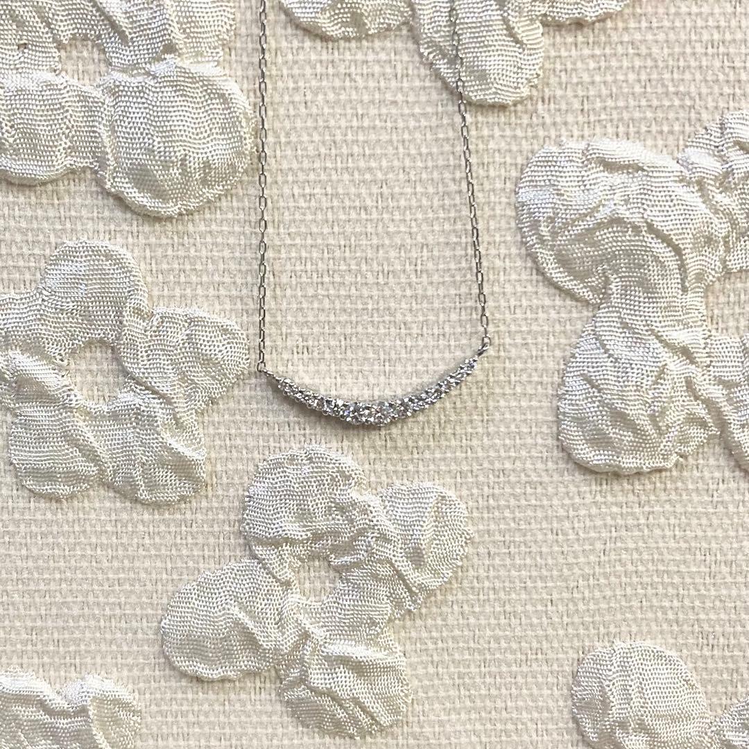 【週末最終価格】Pt950/ Pt850 ダイヤモンド ネックレス 0.20ct