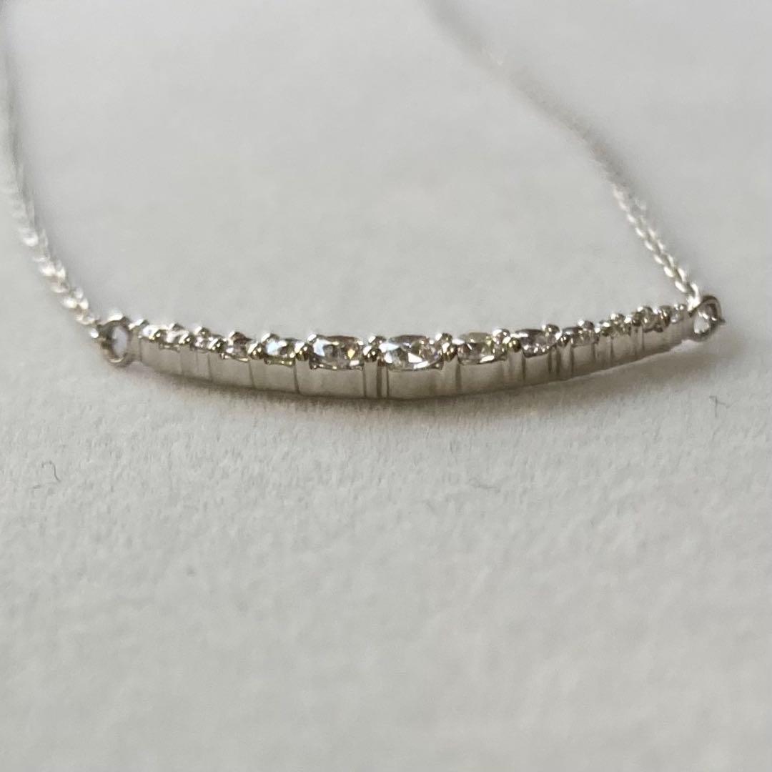 【週末最終価格】Pt950/ Pt850 ダイヤモンド ネックレス 0.20ct