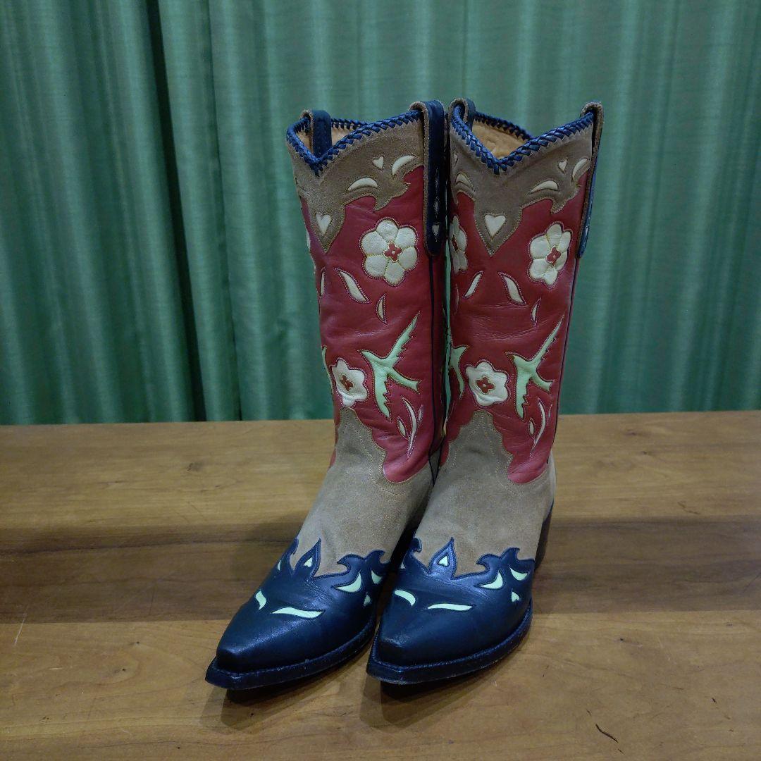 カウボーイスタイル ロングブーツ　MADE IN MEXICO