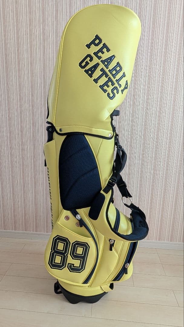 美品‼️PEARLY GATES 89イエロー ゴルフバッグ ニコちゃん