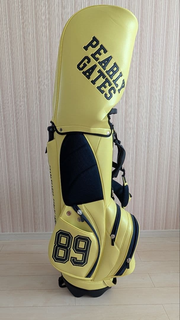 美品‼️PEARLY GATES 89イエロー ゴルフバッグ ニコちゃん