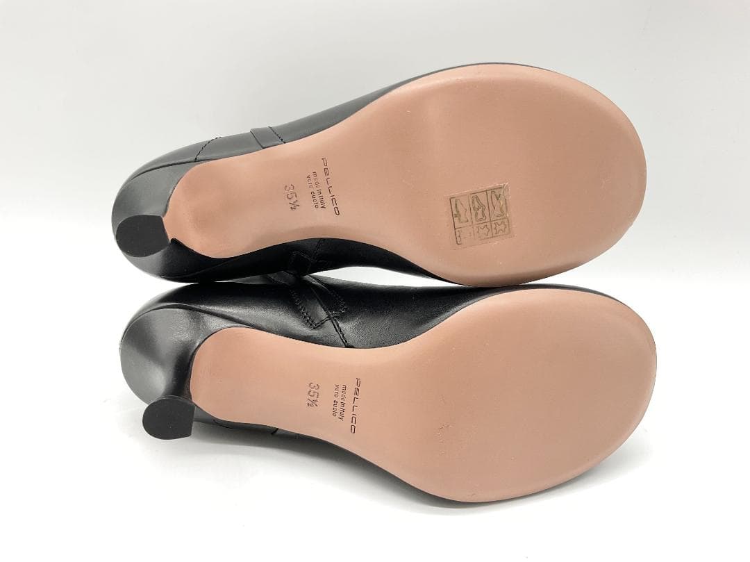 【未使用】PELLICO VOLTA ジップレザーブーツ ブラック 38