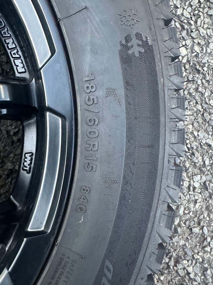 スマートフォーフォー　スタッドレス4本　15インチタイヤ・ホイールセット