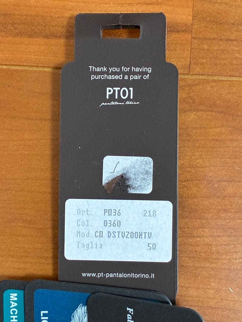 【未使用裾上げ品】PT01 TRAVELLER Navy Slacks 50