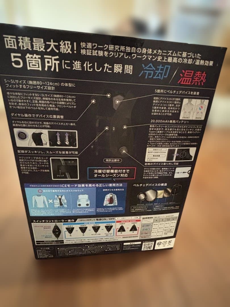 WindCore PRO model 空調服