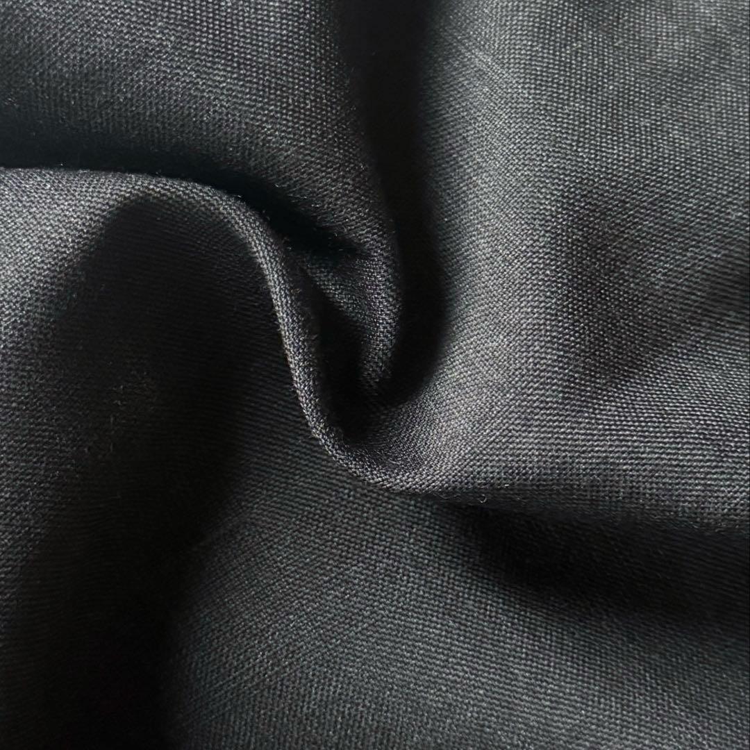 90s ワイドストレート 2タック スラックス \"ダークグレー\" W34/L31