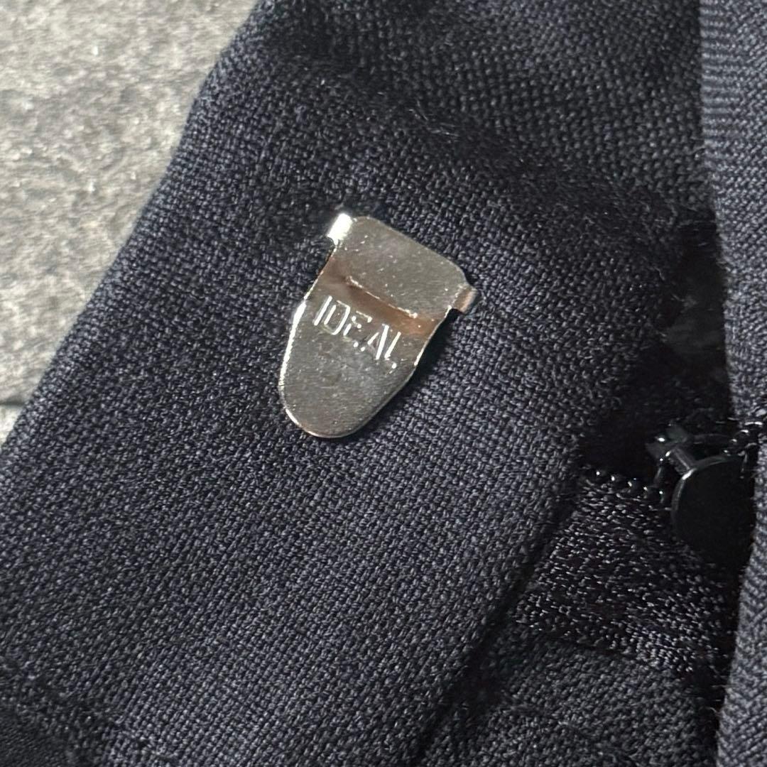 90s ワイドストレート 2タック スラックス \"ダークグレー\" W34/L31