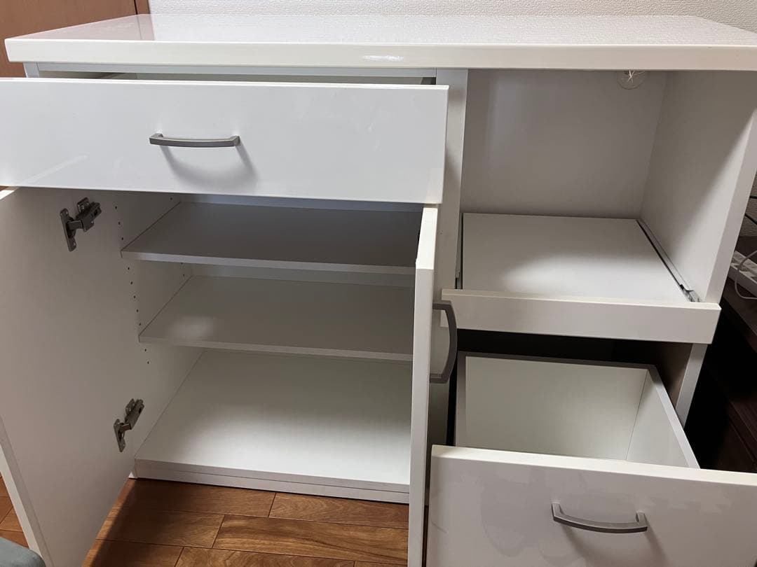 【送料込み】ニトリ 食器棚 レンジボード 引き出し キッチンボード カウンター