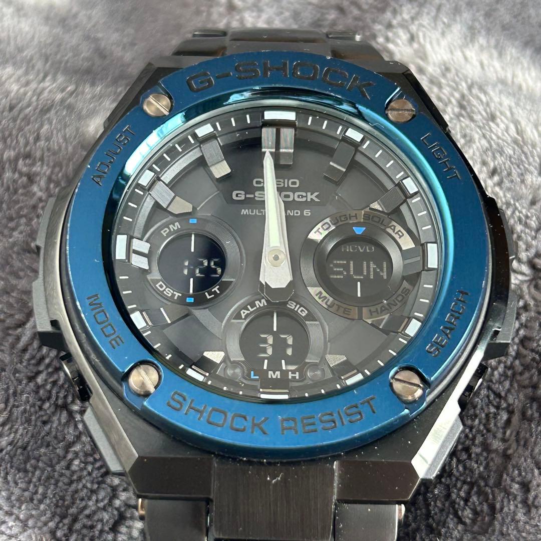 電波ソーラー メタルブレス［良品］G-SHOCK GST-W110BD
