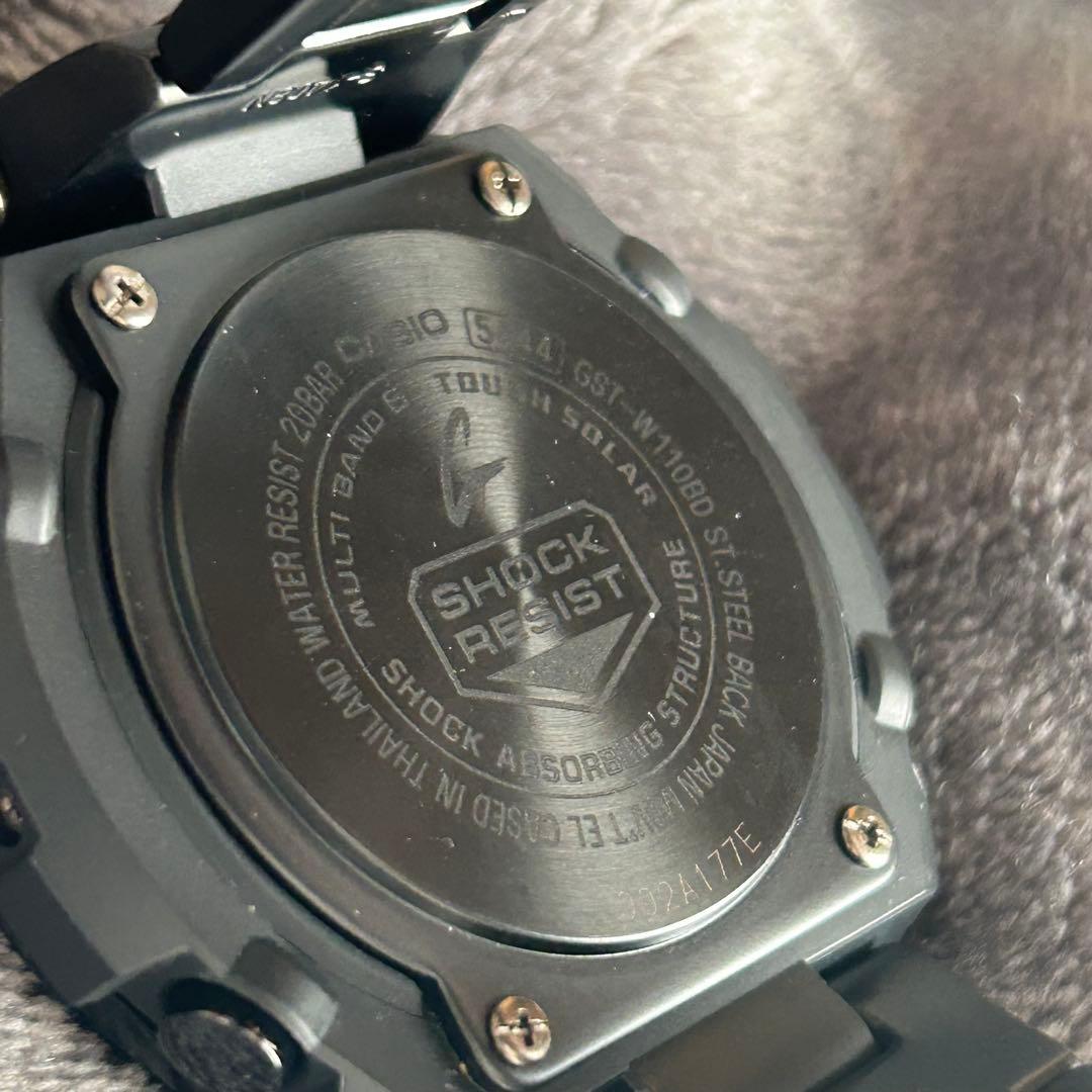 電波ソーラー メタルブレス［良品］G-SHOCK GST-W110BD
