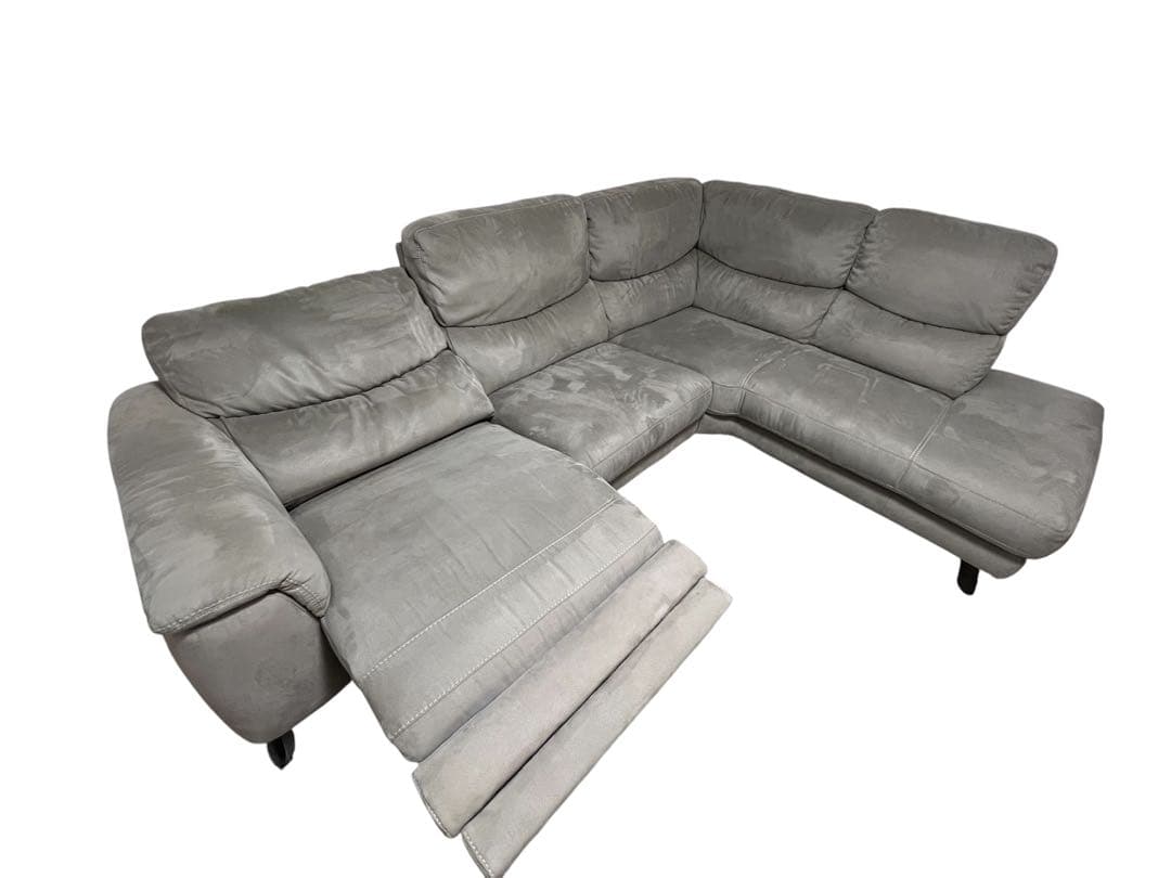 東京インテリア　グレー コーナーソファ カウチ　引き取り専用