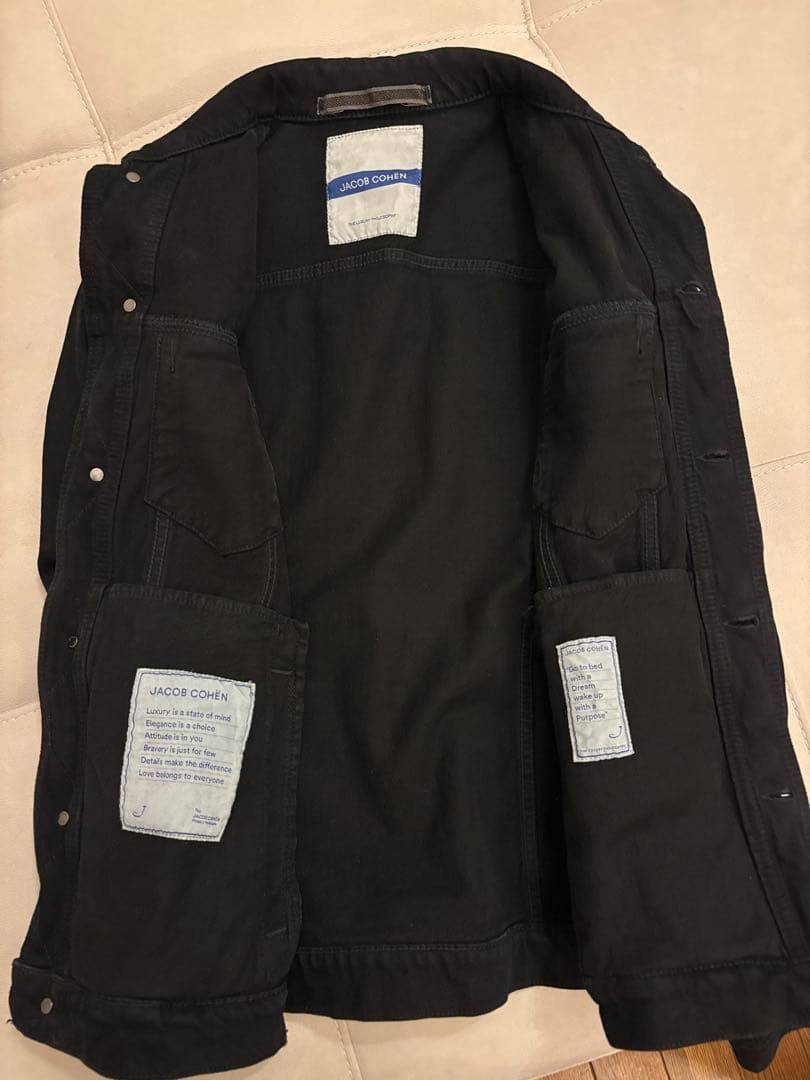 JACOB COHEN ブラックデニムジャケット　定価約9.8万円