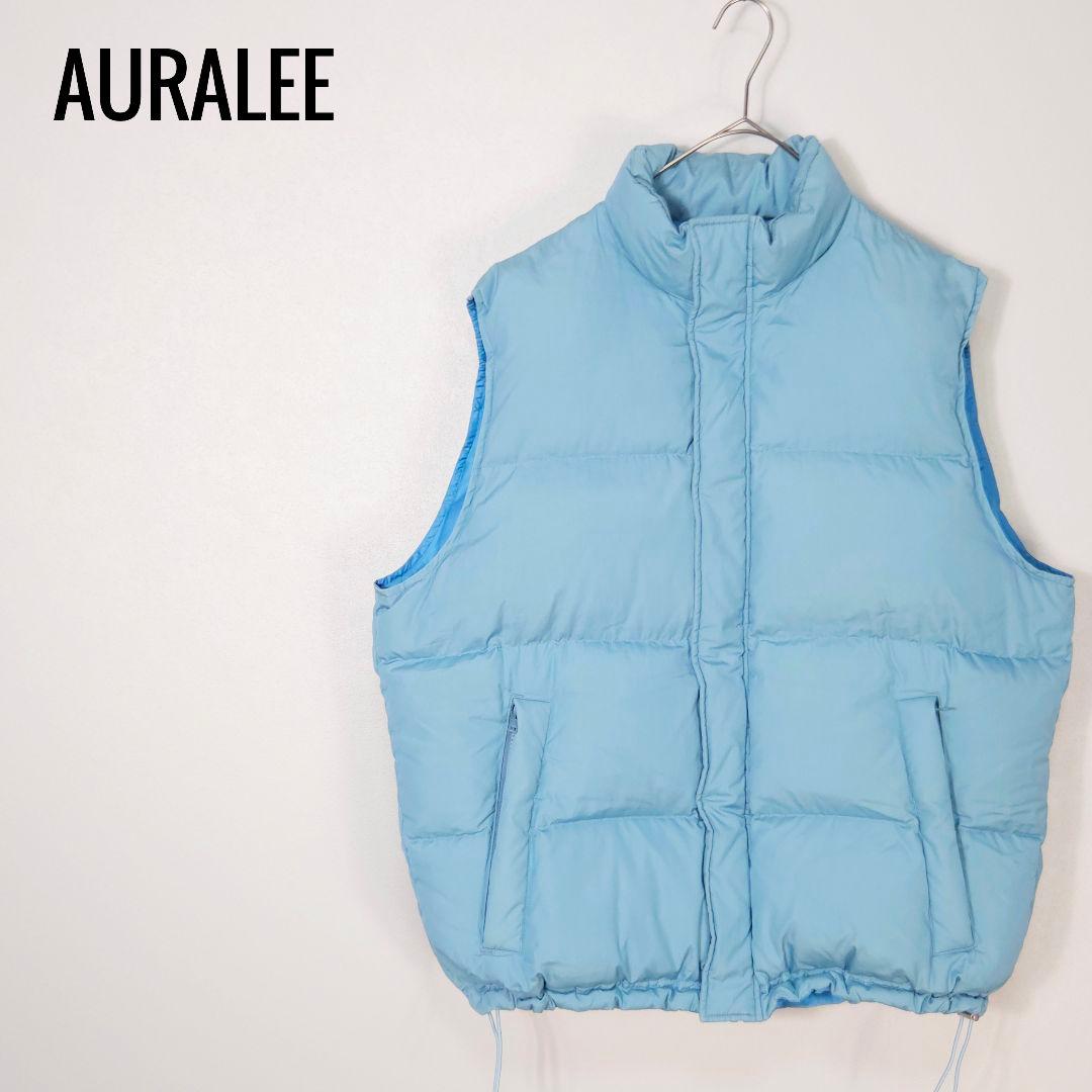 ジャケット・アウター AURALEE SUVIN HIGH COUNT CLOTH DOWN VEST