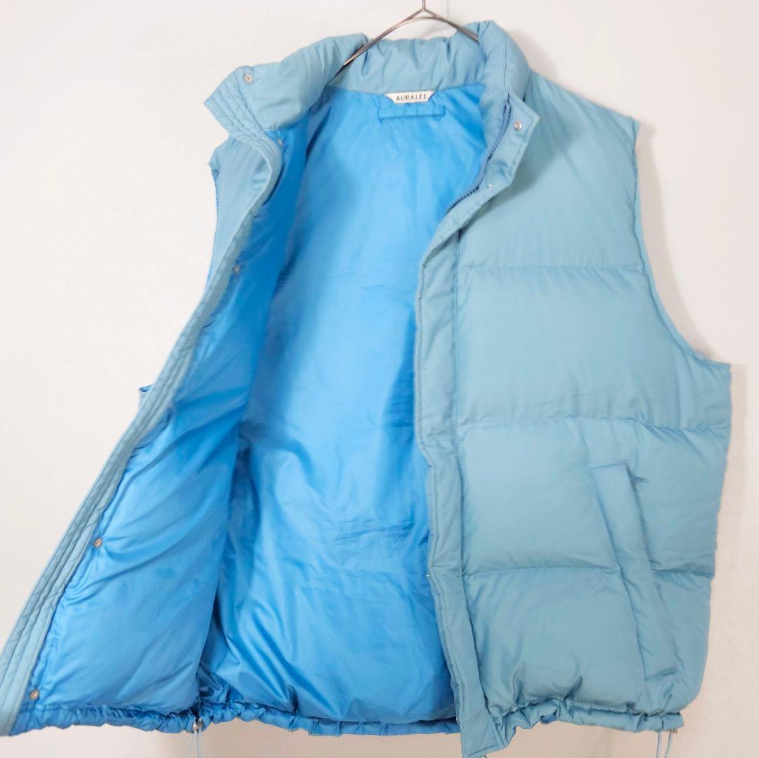 ジャケット・アウター AURALEE SUVIN HIGH COUNT CLOTH DOWN VEST