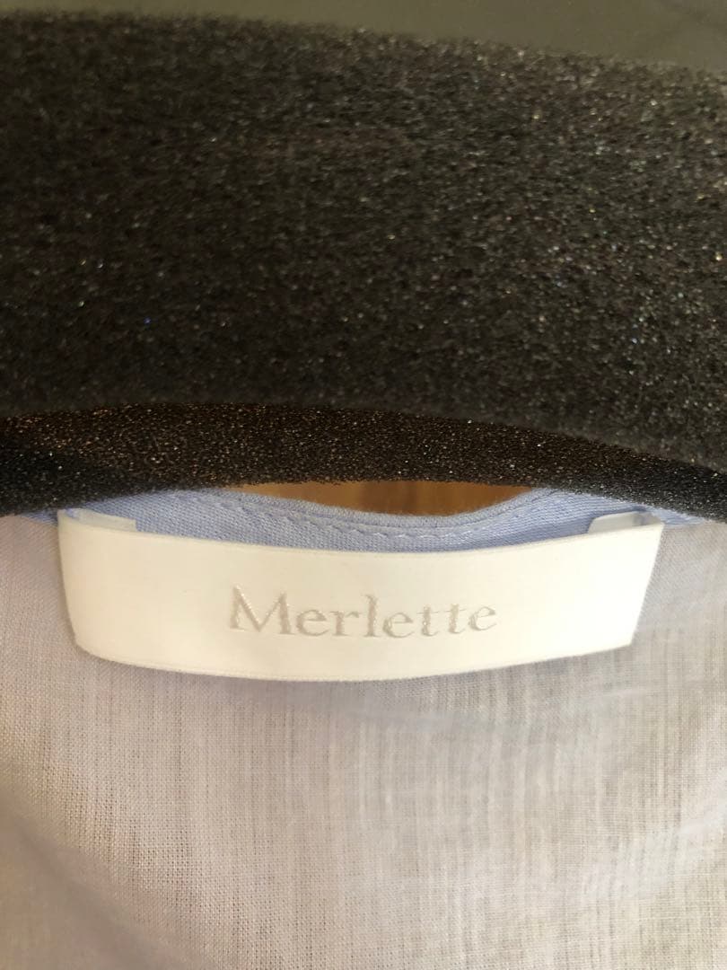 美品【Merlette】 シャンブレーシャツワンピース　XSサイズ