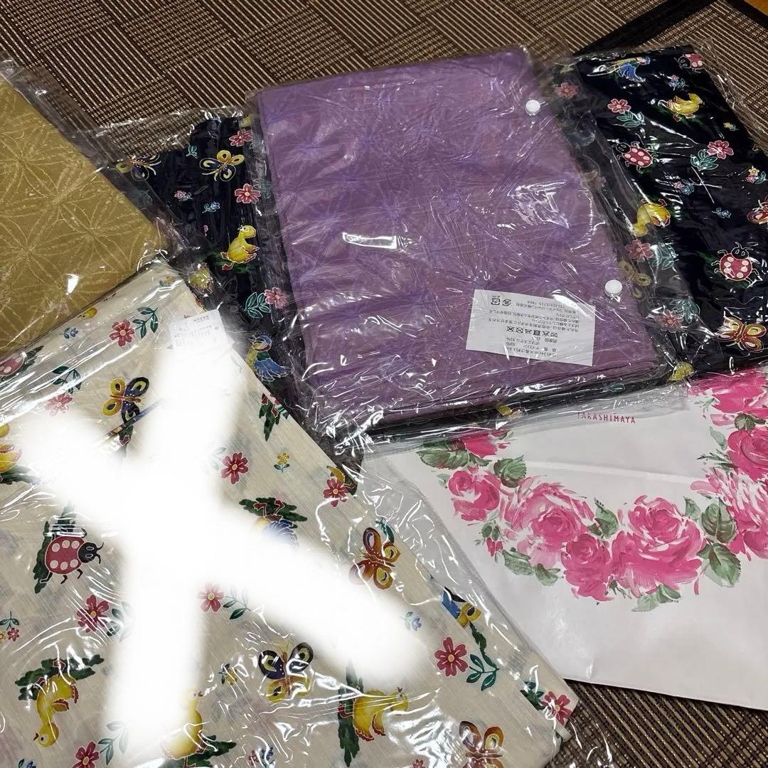 フェイラー浴衣➕帯　ネイビー