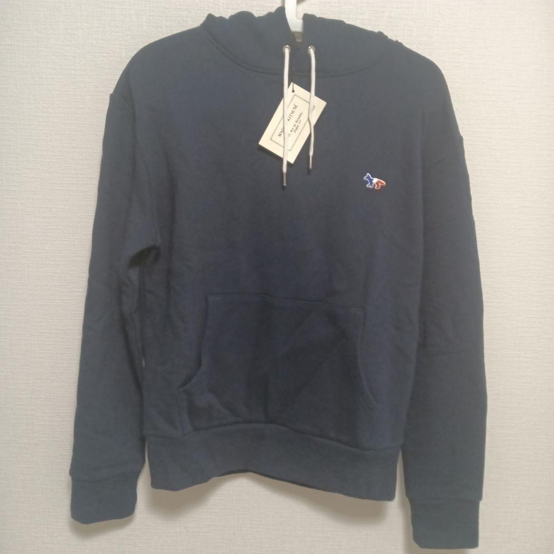 メゾンキツネ・スウェットパーカー ・ネイビー・新品未使用・男女兼用