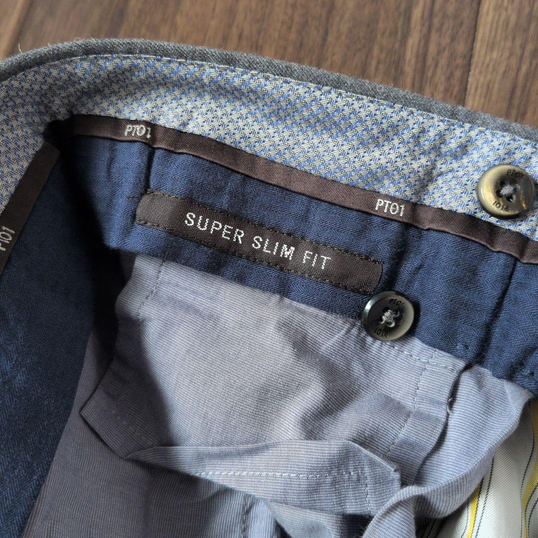 ※本日価格【美品】PT01 SUPER SLIM FIT 46/グレー　パンツ