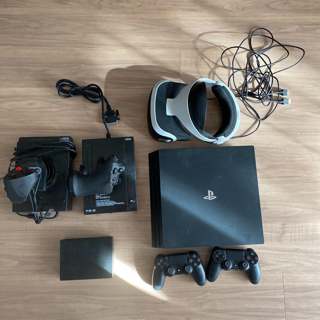 playstation4本体、VR、フライトスティックセット