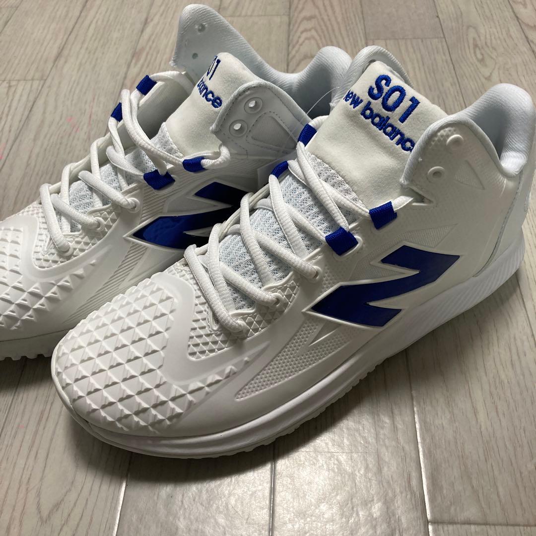 新品未使用New Balance S01 トレーニングシューズ ホワイト/ブルー