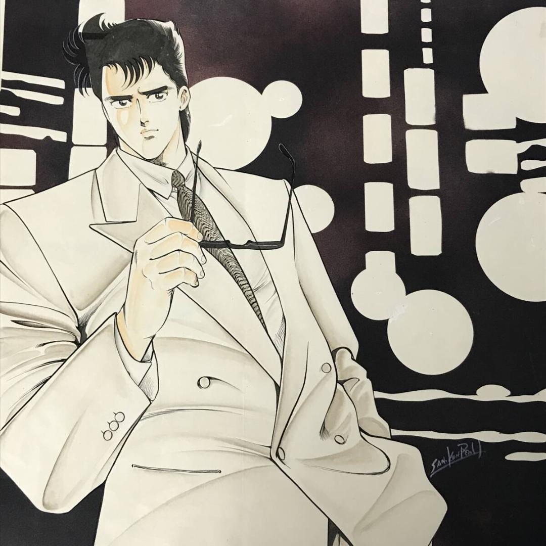 檜垣 憲朗 直筆カラー 原画 原稿 【ジ・ゴ・ロ】青年マンガ