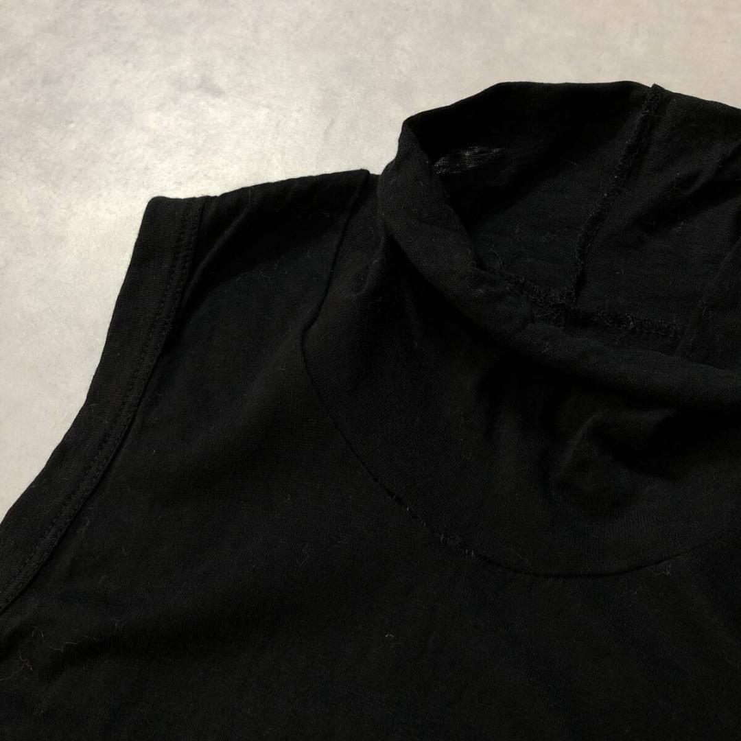 GQ3478◇rick owens : ハイネック ノースリーブカットソー◇
