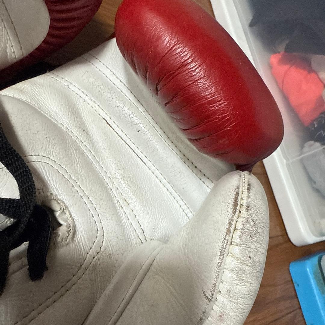 Kworld ボクシンググローブ 12oz レッド　本革