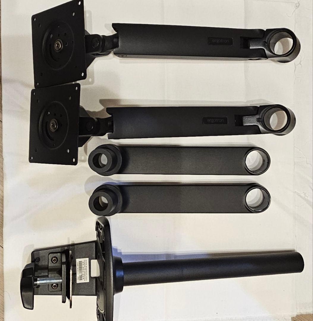 エルゴトロン　LXデュアル デスク マウント アーム スタッキング