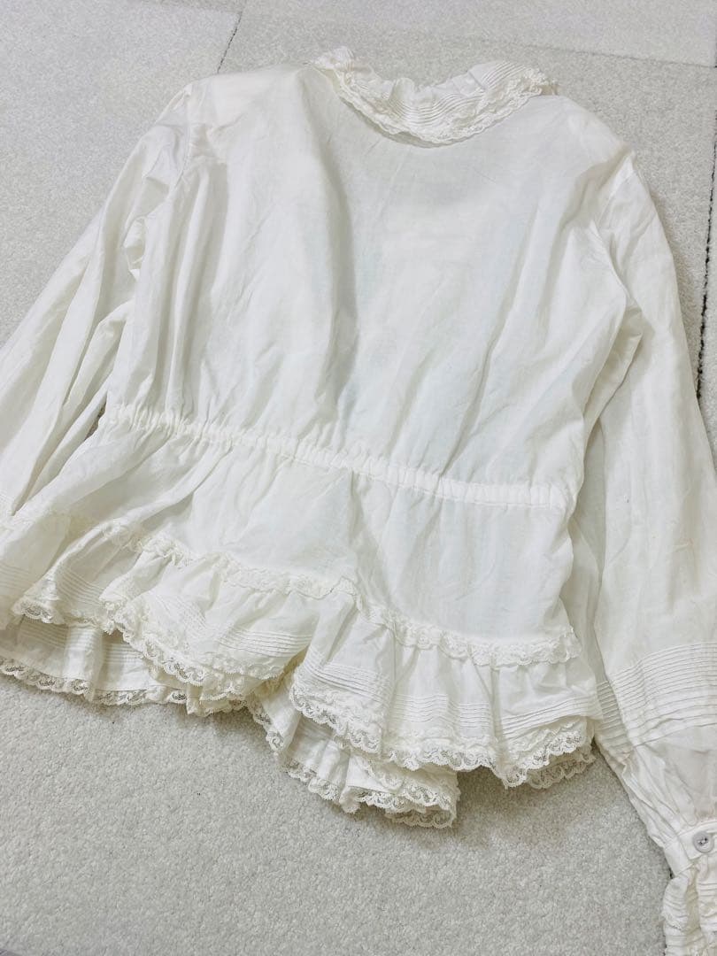 B-1. PINK HOUSE ブラウスカーディガン フリル