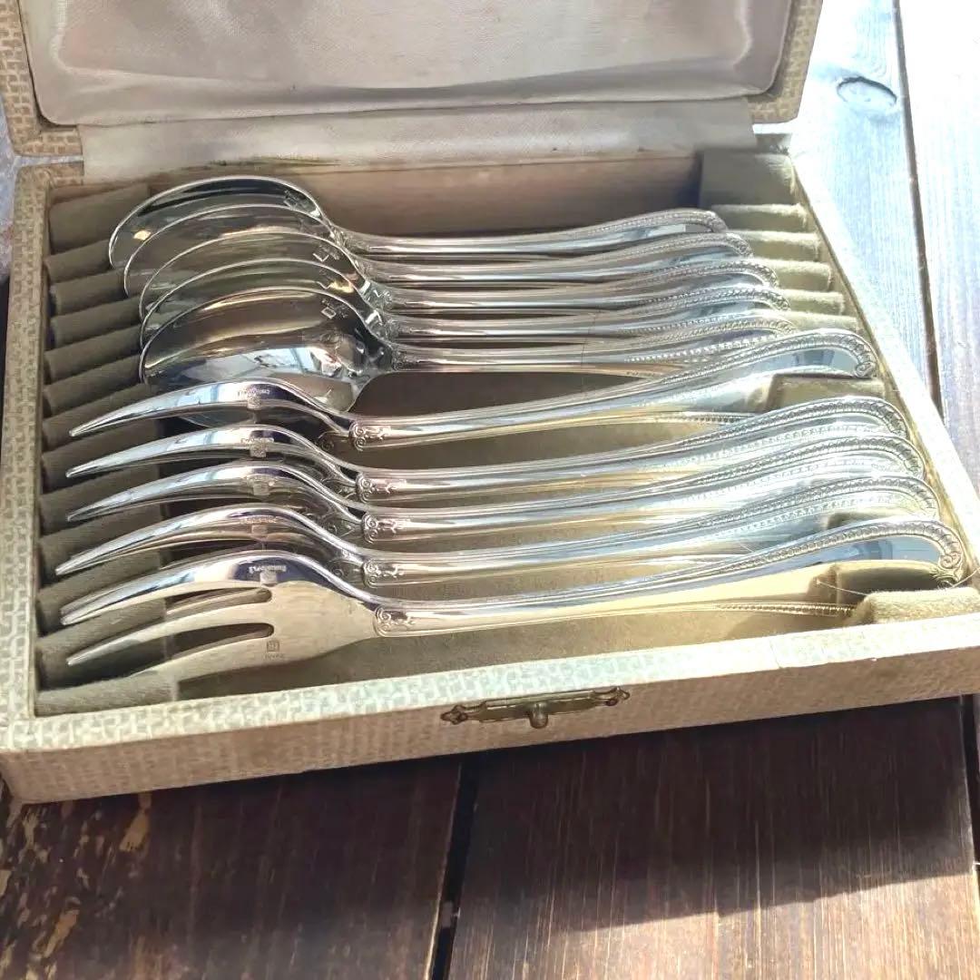 フランスアンティークChristofle クリストフルマルメゾン１０本セット美品