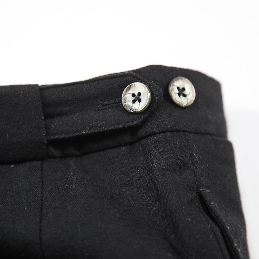 美品 GTA SERGIO ウールサキソニー 1プリーツスラックス 48