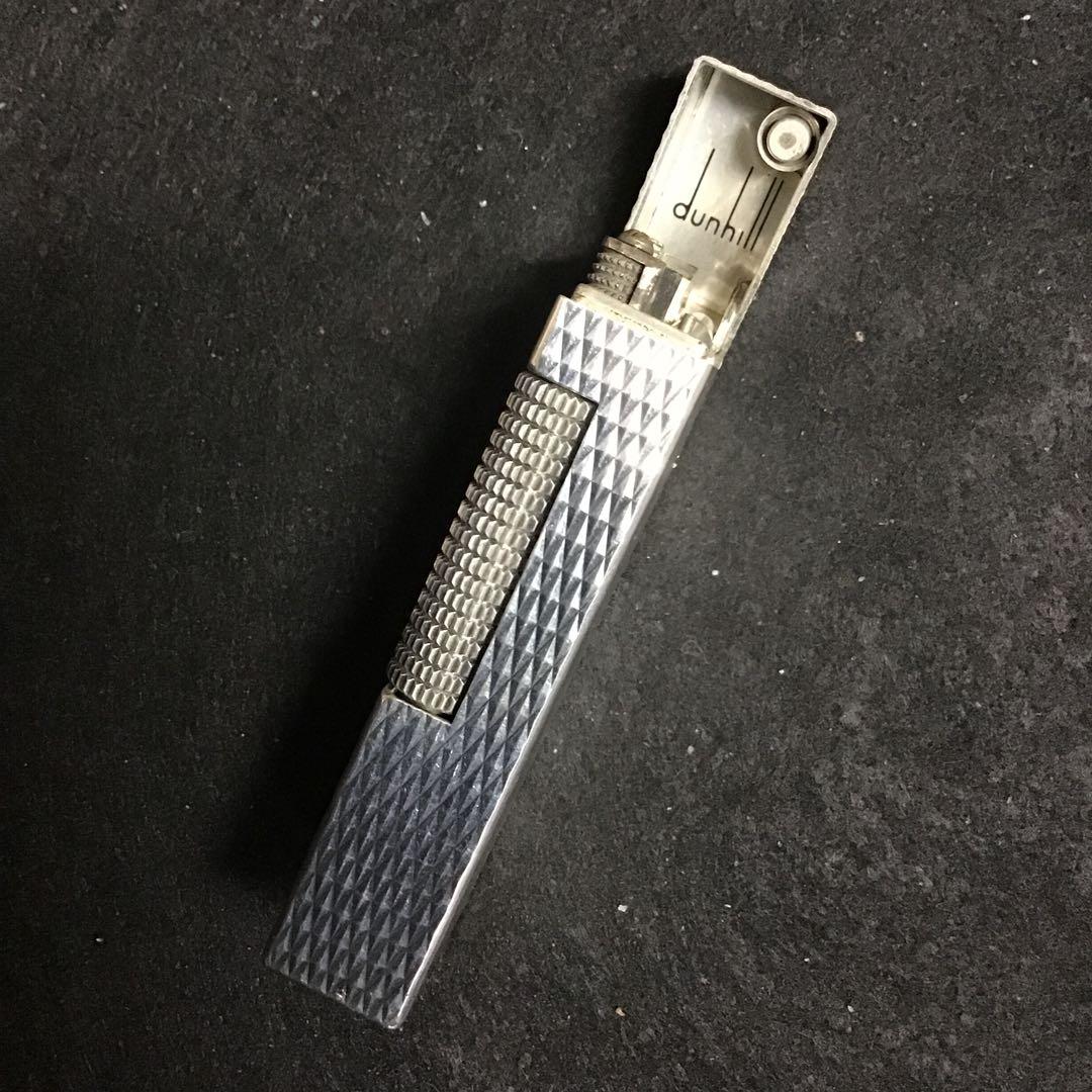 dunhill ダンヒル ローラ ライターシルバー色クロスカットオーバーホール済
