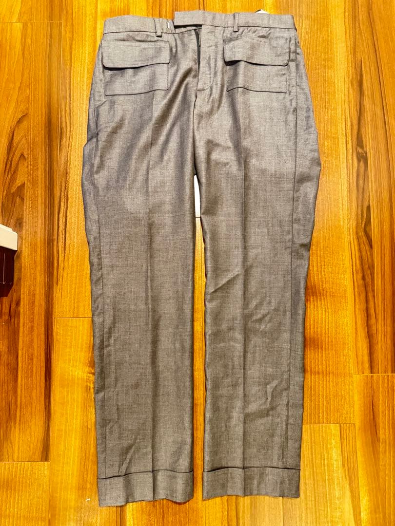 【アパラッチ】Dior スラックス グレー サイズ46 ウール100%