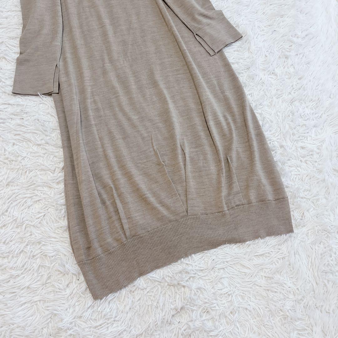 新品タグ付き プレインピープル ロングニットワンピース ウール 日本製 ゆったり